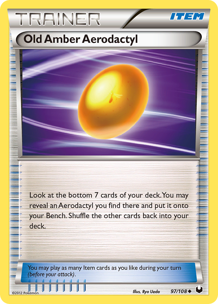 Old Amber Aerodactyl (97/108) [Black & White: Dark Explorers] Reverse Holofoil