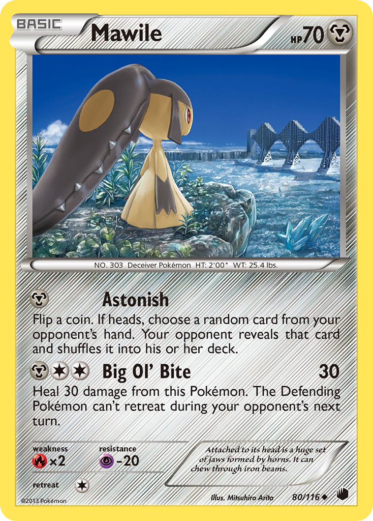 Mawile (80/116) [Black & White: Plasma Freeze] Reverse Holofoil