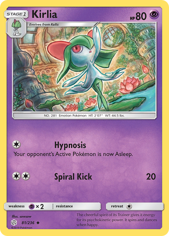 Kirlia (81/236) [Sun & Moon: Cosmic Eclipse] Reverse Holofoil