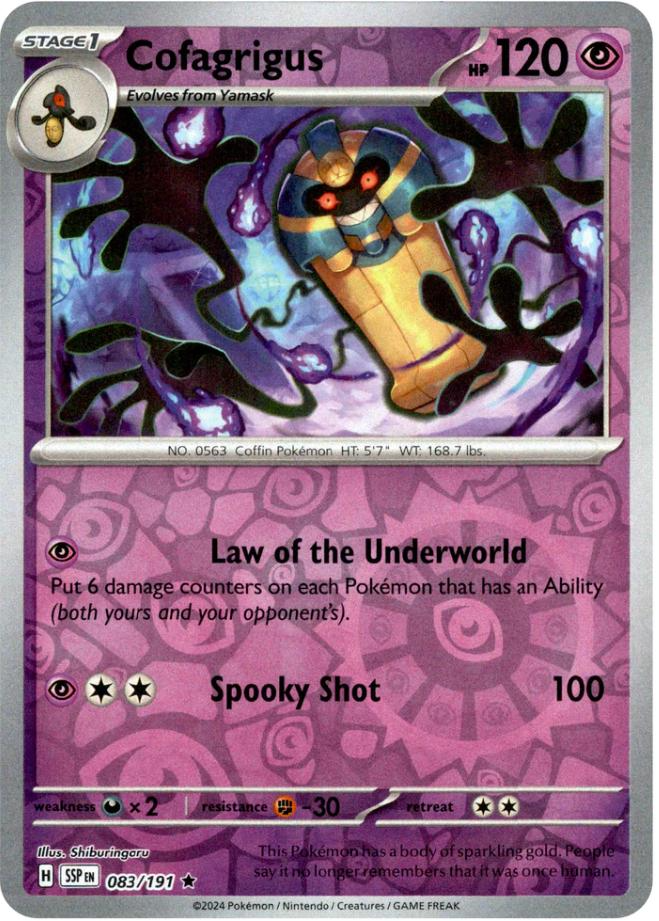Cofagrigus (083/191) [Scarlet & Violet: Surging Sparks] Reverse Holofoil