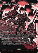 Doubling Season (Borderless) [Teenage Mutant Ninja Turtles Eternal-Legal] Foil