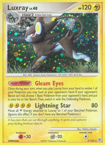 Luxray (7/130) [Diamond & Pearl: Base Set] Reverse Holofoil