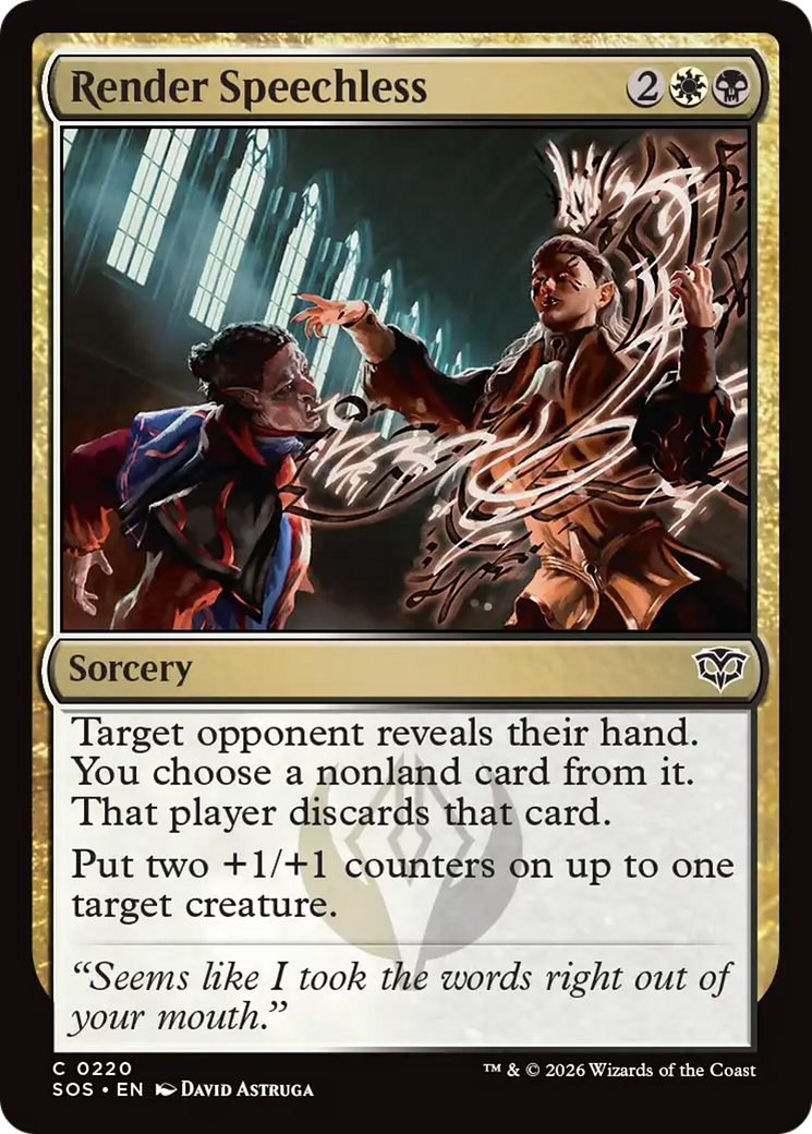 Render Speechless [Secrets of Strixhaven] Foil