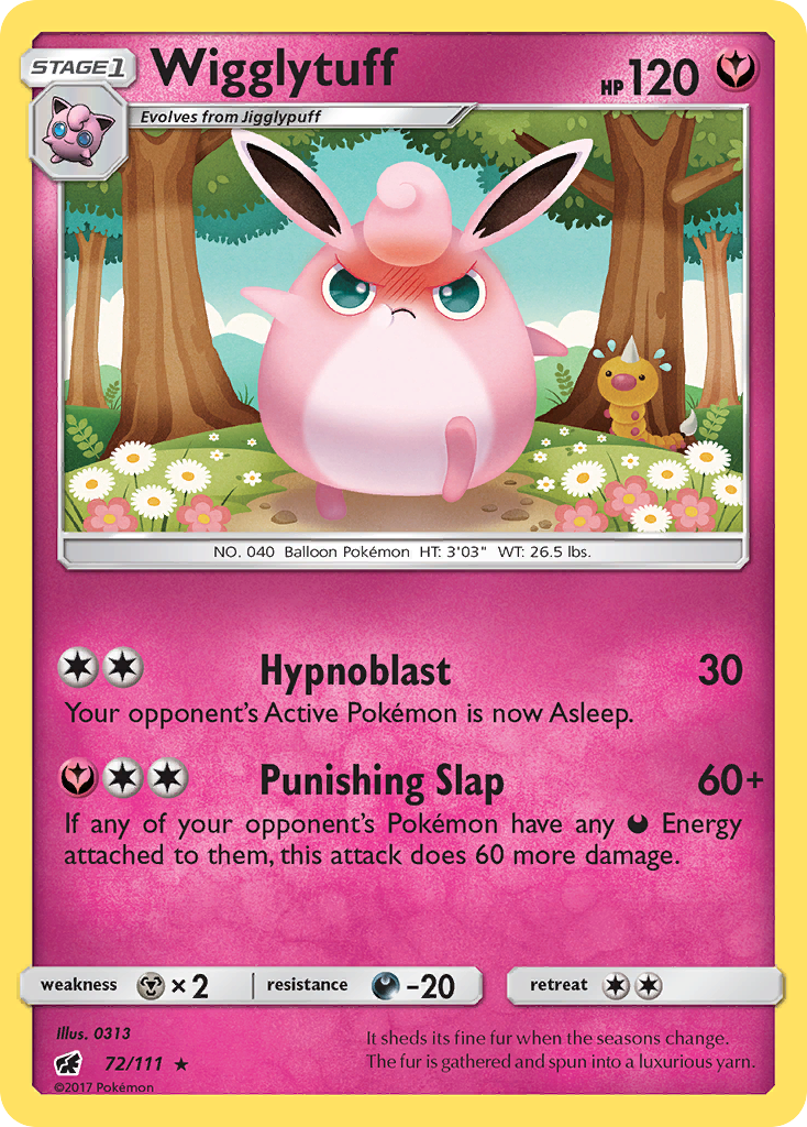 Wigglytuff (72/111) [Sun & Moon: Crimson Invasion] Reverse Holofoil
