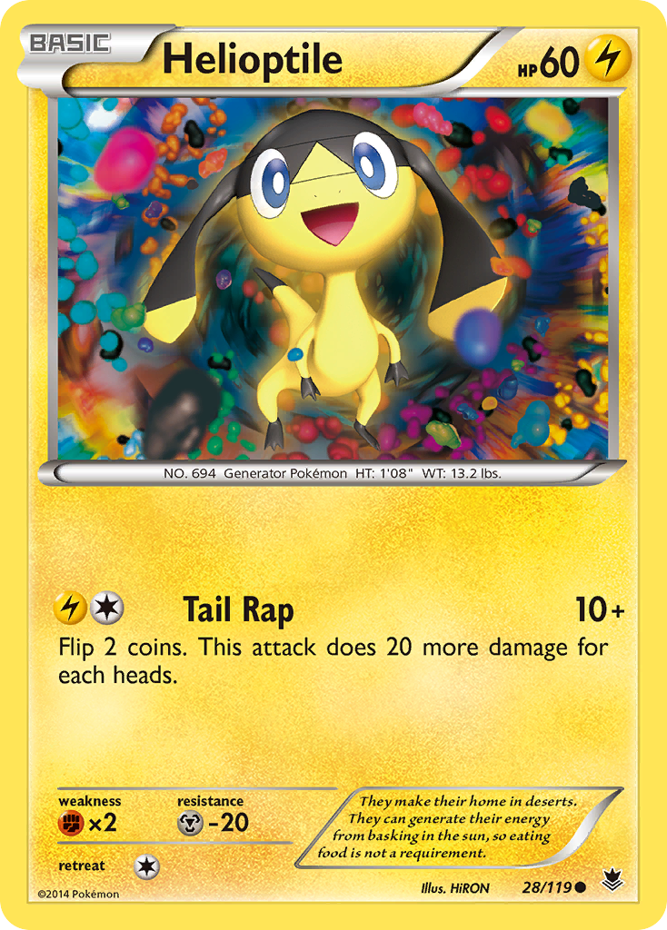 Helioptile (28/119) [XY: Phantom Forces] Reverse Holofoil