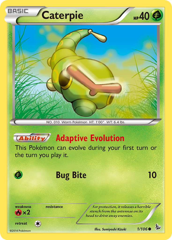Caterpie (1/106) [XY: Flashfire] Reverse Holofoil