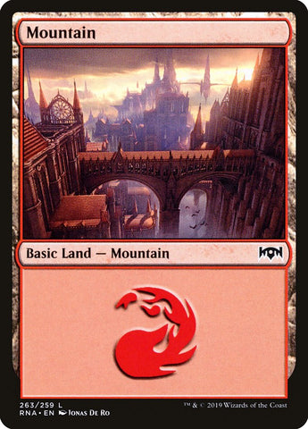 Mountain (263) [Ravnica Allegiance] Foil