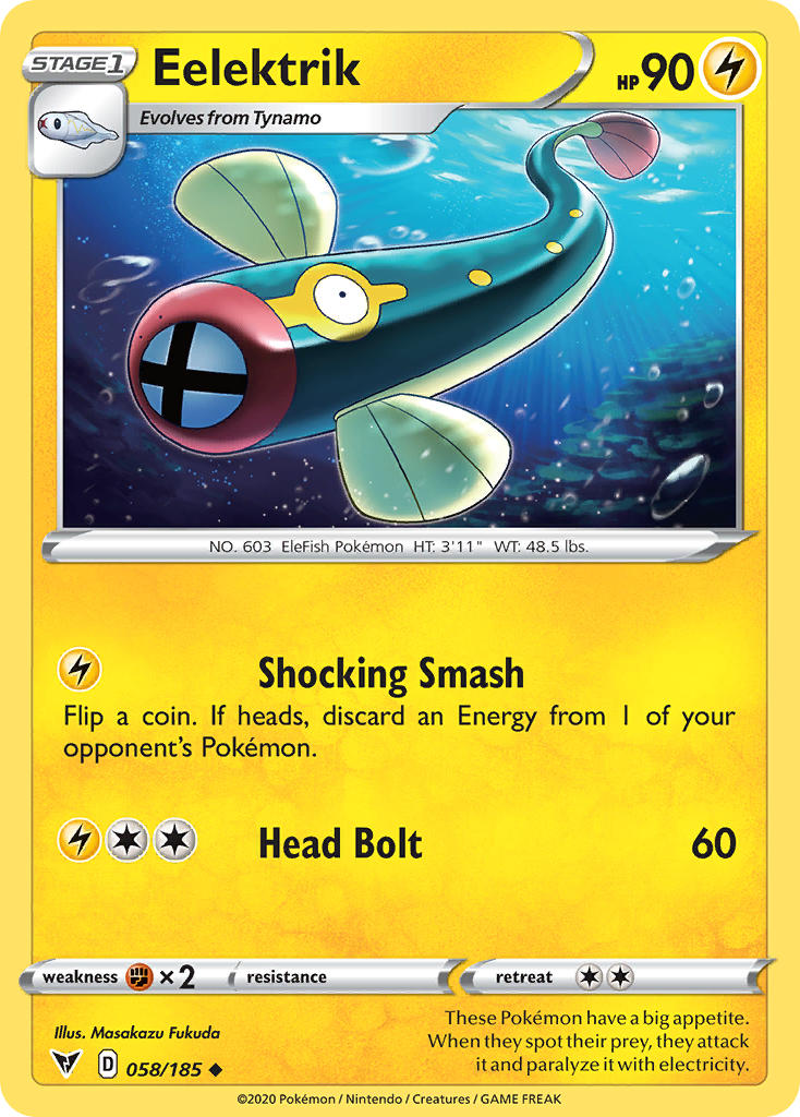Eelektrik (058/185) [Sword & Shield: Vivid Voltage] Reverse Holofoil