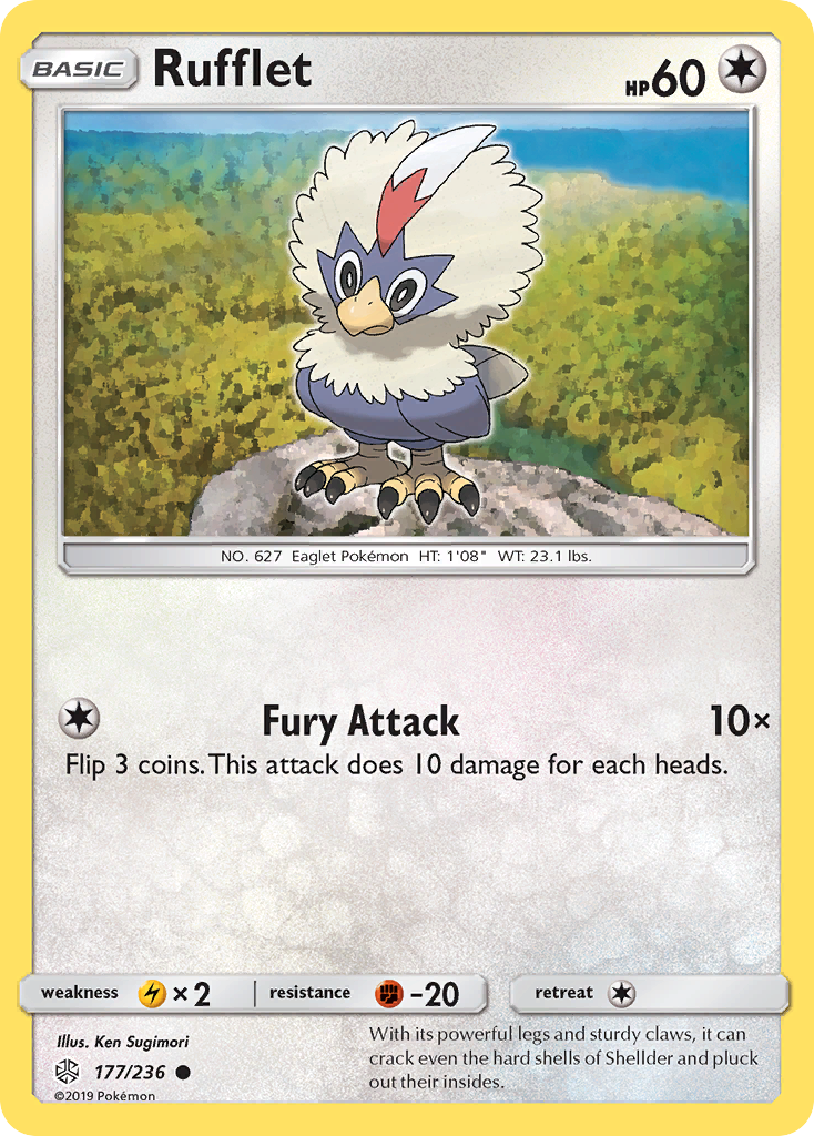 Rufflet (177/236) [Sun & Moon: Cosmic Eclipse] Reverse Holofoil