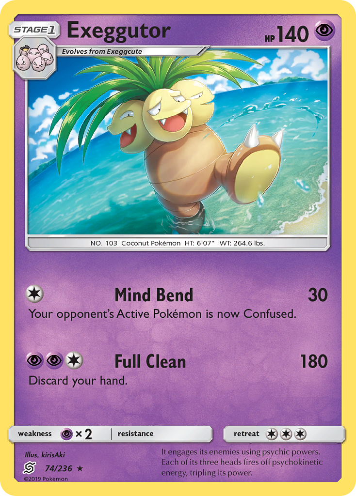 Exeggutor (74/236) [Sun & Moon: Unified Minds] Reverse Holofoil