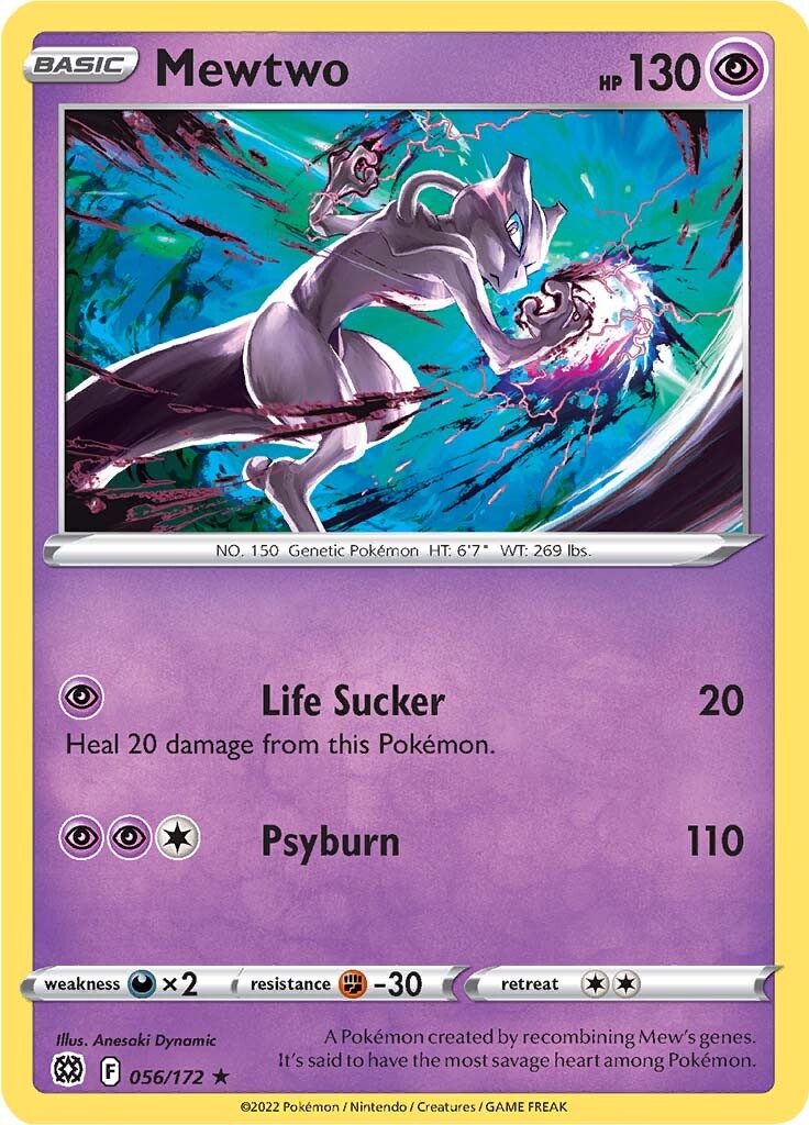 Mewtwo (056/172) [Sword & Shield: Brilliant Stars] Reverse Holofoil