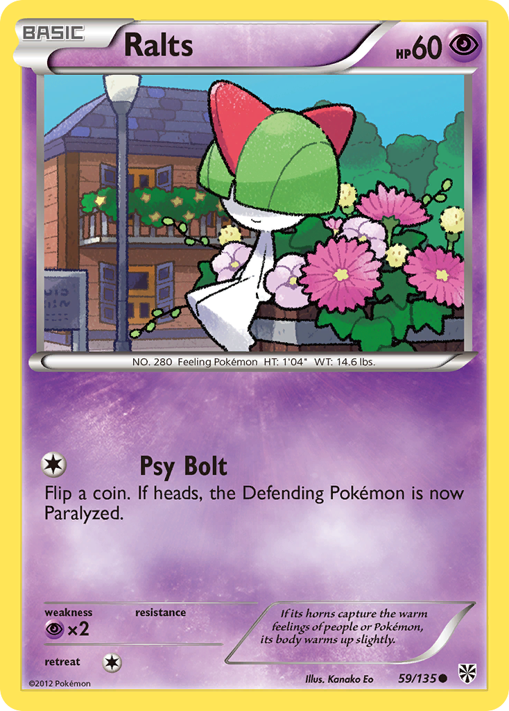 Ralts (59/135) [Black & White: Plasma Storm] Reverse Holofoil