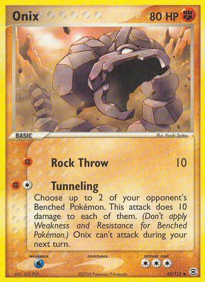 Onix (42/112) [EX: FireRed & LeafGreen] Reverse Holofoil