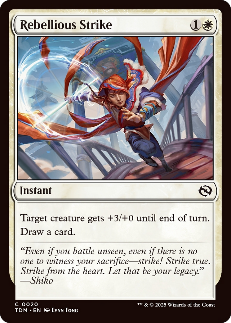 Rebellious Strike [Tarkir: Dragonstorm] Foil