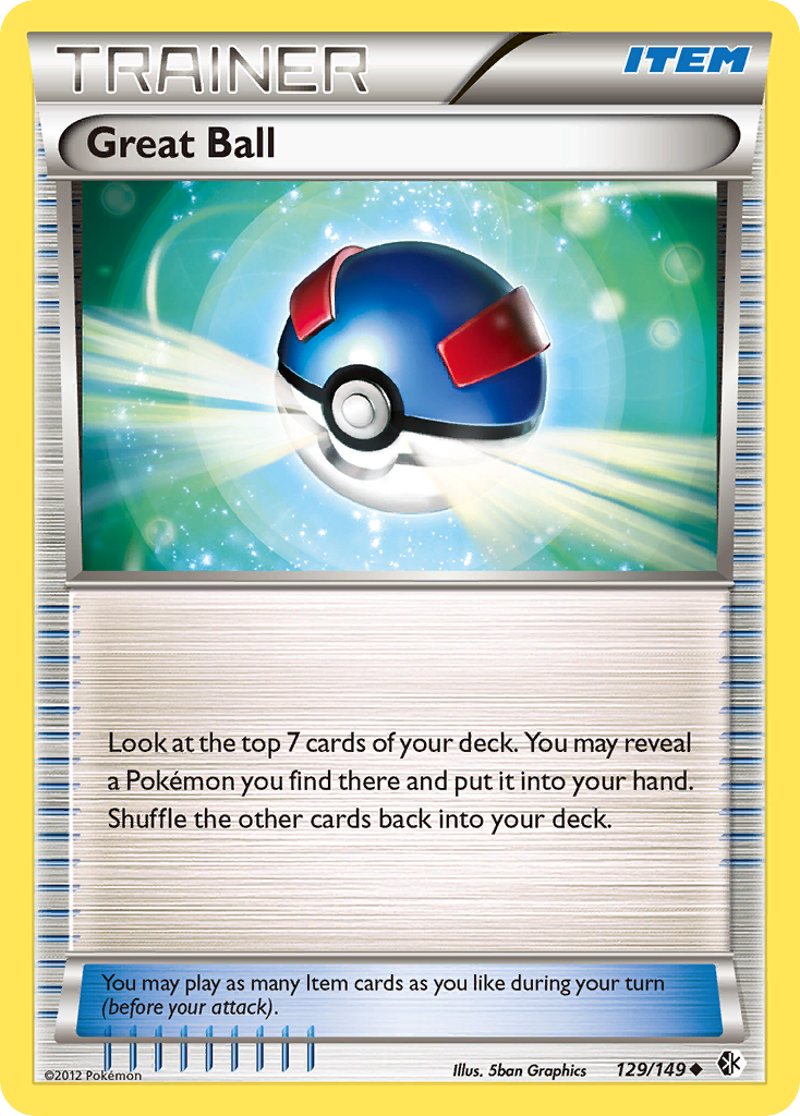 Great Ball (129/149) [Black & White: Boundaries Crossed] Reverse Holofoil