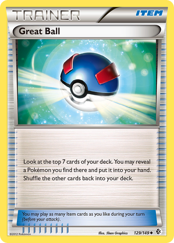 Great Ball (129/149) [Black & White: Boundaries Crossed] Reverse Holofoil