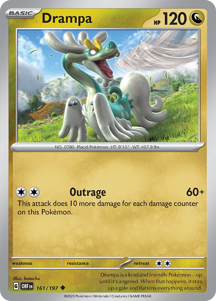 Drampa (161/197) [Scarlet & Violet: Obsidian Flames] Reverse Holofoil