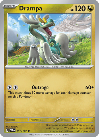 Drampa (161/197) [Scarlet & Violet: Obsidian Flames] Reverse Holofoil