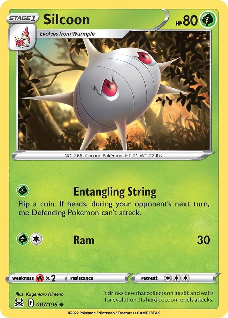 Silcoon (007/196) [Sword & Shield: Lost Origin] Reverse Holofoil