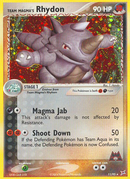 Team Magma's Rhydon (11/95) [EX: Team Magma vs Team Aqua] Reverse Holofoil