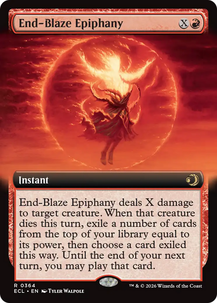 End-Blaze Epiphany (Extended Art) [Lorwyn Eclipsed] Foil