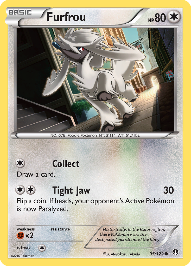 Furfrou (95/122) [XY: BREAKpoint] Reverse Holofoil
