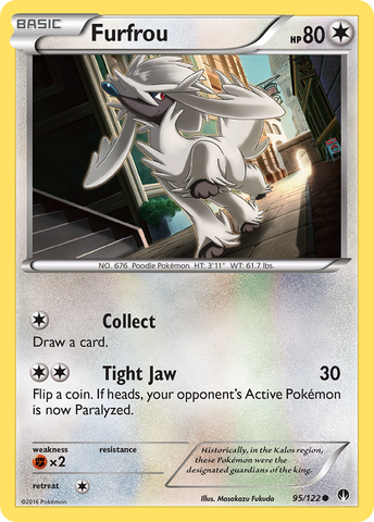Furfrou (95/122) [XY: BREAKpoint] Reverse Holofoil