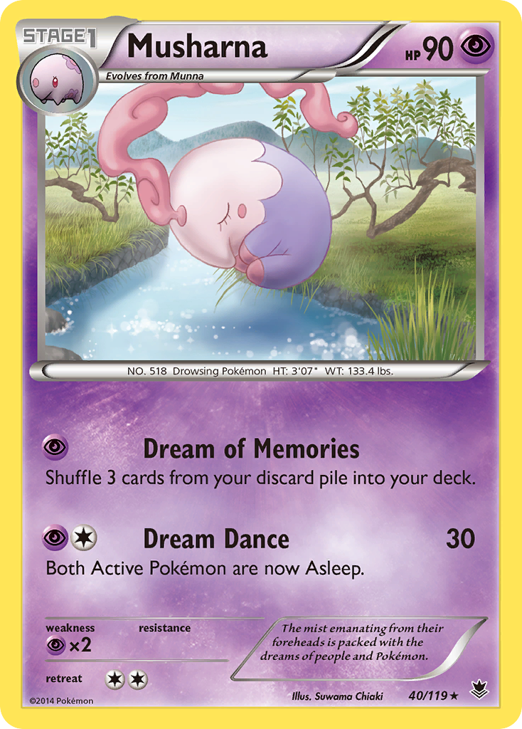 Musharna (40/119) [XY: Phantom Forces] Reverse Holofoil
