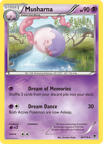 Musharna (40/119) [XY: Phantom Forces] Reverse Holofoil