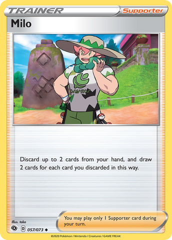 Milo (057/073) [Sword & Shield: Champion's Path] Reverse Holofoil