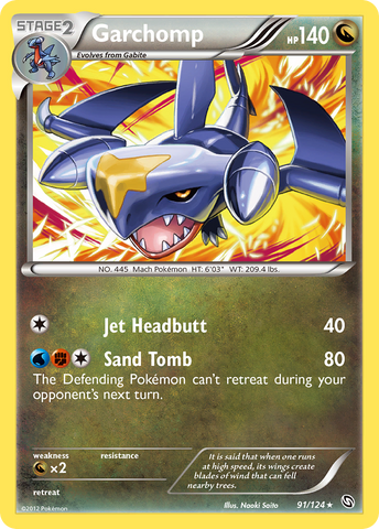Garchomp (91/124) [Black & White: Dragons Exalted] Reverse Holofoil