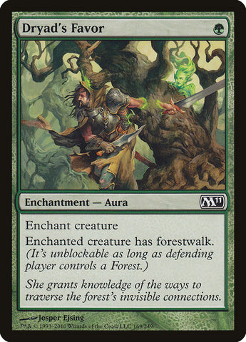 Dryad's Favor [Magic 2011] Foil