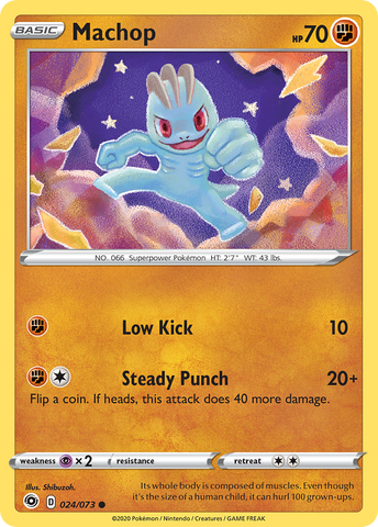 Machop (024/073) [Sword & Shield: Champion's Path] Reverse Holofoil