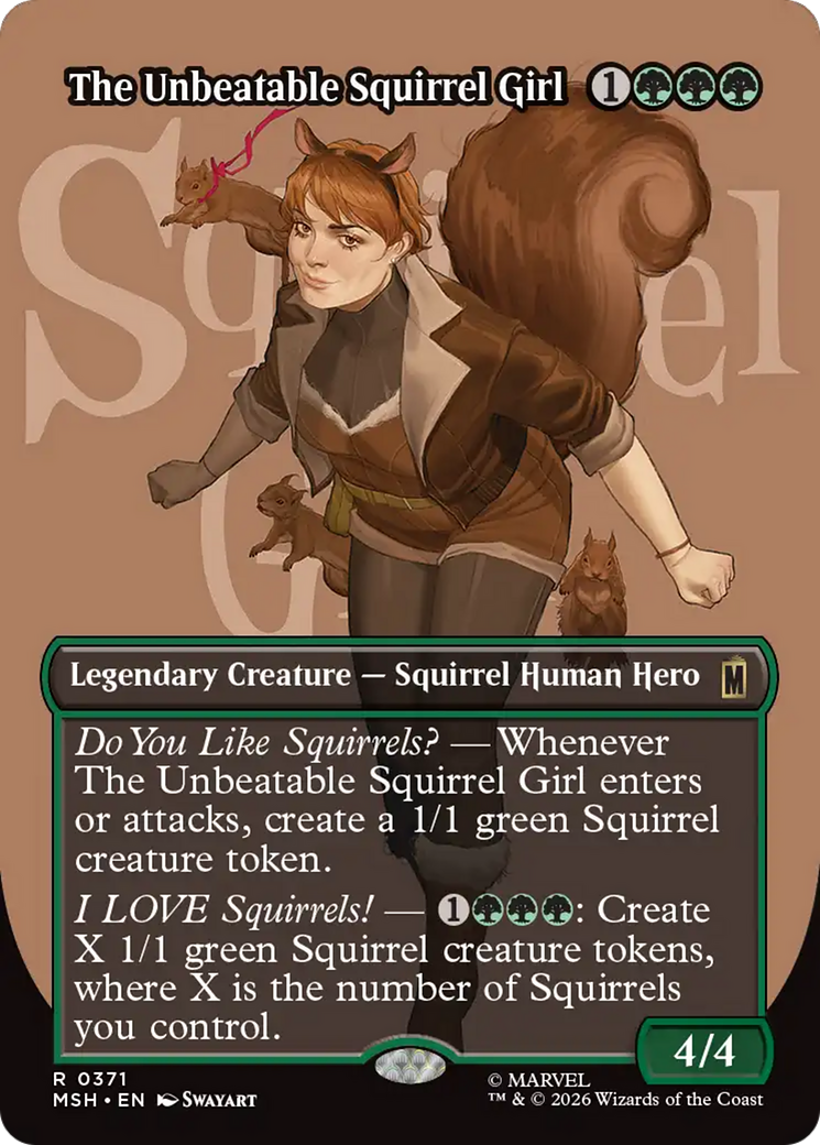 The Unbeatable Squirrel Girl (Borderless) [Marvel Super Heroes] Foil