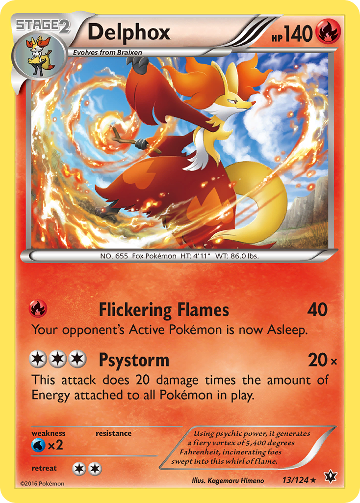 Delphox (13/124) [XY: Fates Collide] Reverse Holofoil