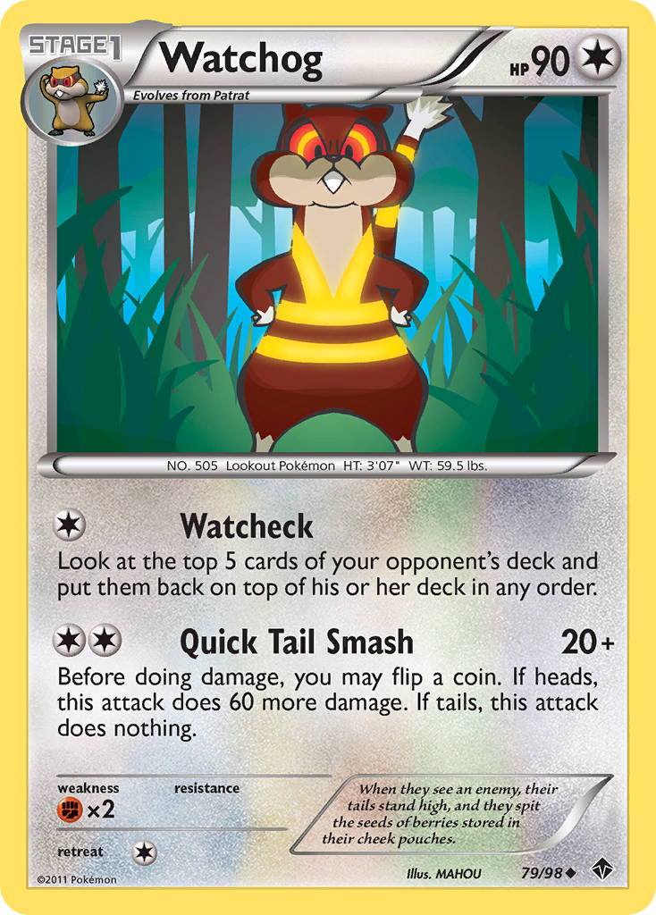 Watchog (79/98) [Black & White: Emerging Powers] Reverse Holofoil