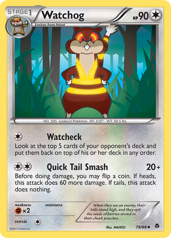 Watchog (79/98) [Black & White: Emerging Powers] Reverse Holofoil