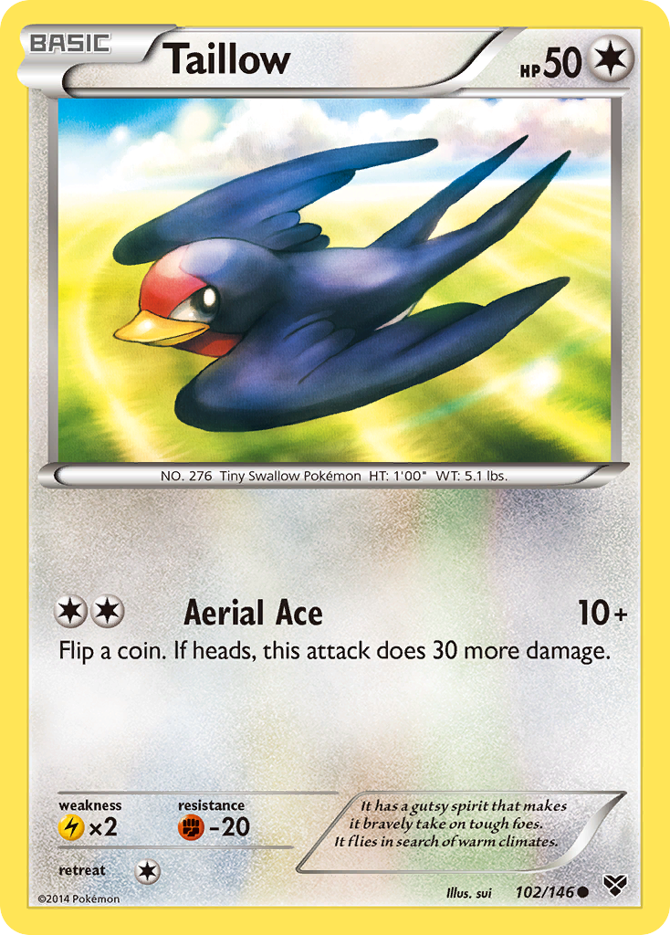 Taillow (102/146) [XY: Base Set] Reverse Holofoil
