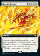 Invoke Justice (Extended Art) [Kamigawa: Neon Dynasty] Foil