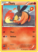 Tepig (24/149) [Black & White: Boundaries Crossed] Reverse Holofoil