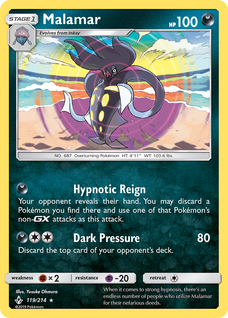 Malamar (119/214) [Sun & Moon: Unbroken Bonds] Reverse Holofoil