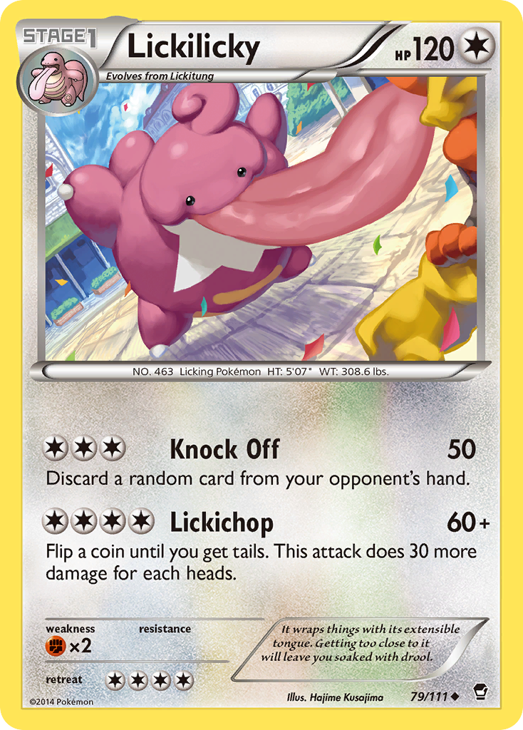 Lickilicky (79/111) [XY: Furious Fists] Reverse Holofoil