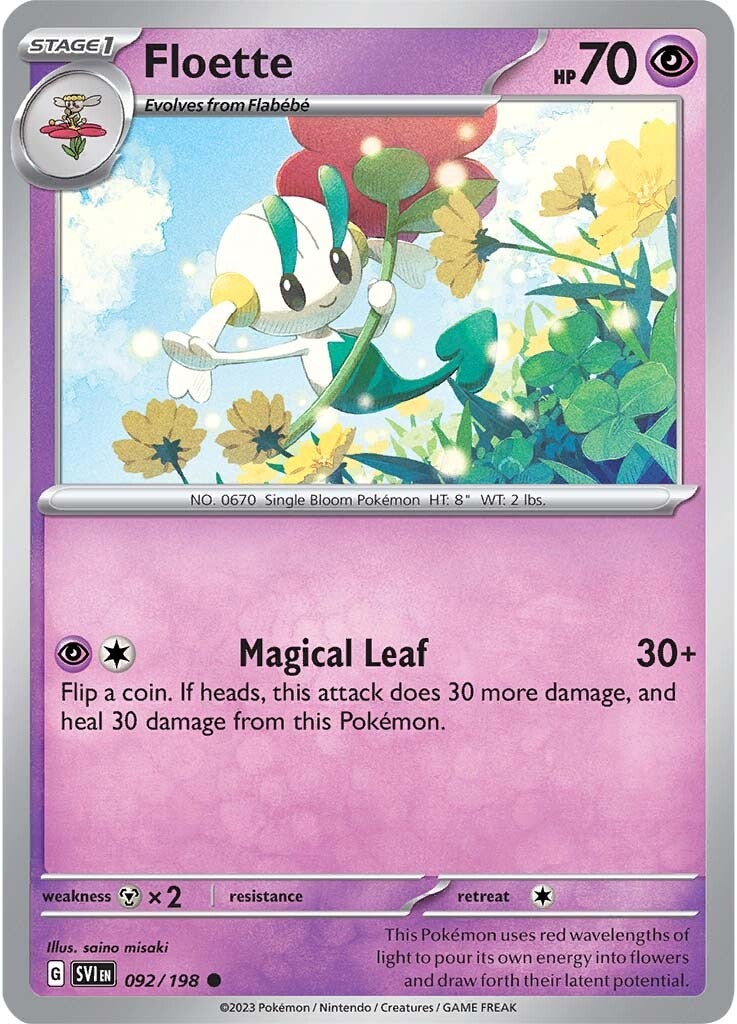 Floette (092/198) [Scarlet & Violet: Base Set] Reverse Holofoil