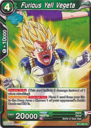 Furious Yell Vegeta (BT1-065) [Galactic Battle] Parallel Foil