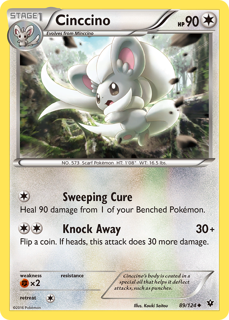 Cinccino (89/124) [XY: Fates Collide] Reverse Holofoil