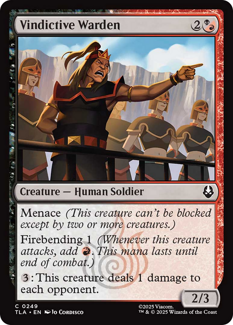 Vindictive Warden [Avatar: The Last Airbender] Foil