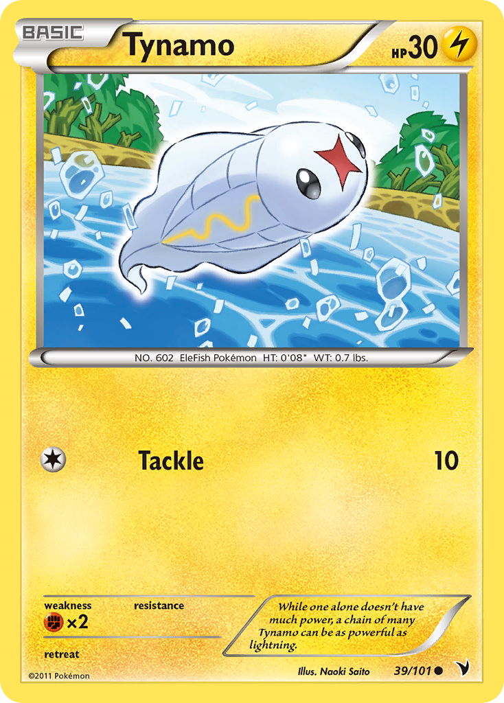 Tynamo (39/101) [Black & White: Noble Victories] Reverse Holofoil