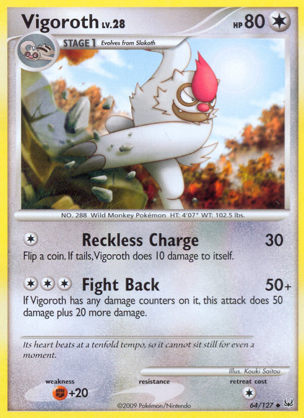 Vigoroth (64/127) [Platinum: Base Set] Reverse Holofoil