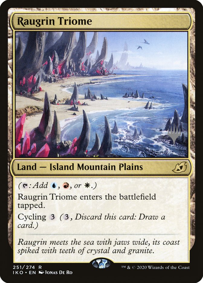 Raugrin Triome (Promo Pack) [Ikoria: Lair of Behemoths Promos] Foil