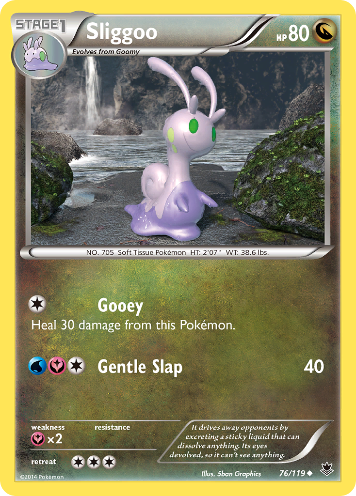 Sliggoo (76/119) [XY: Phantom Forces] Reverse Holofoil